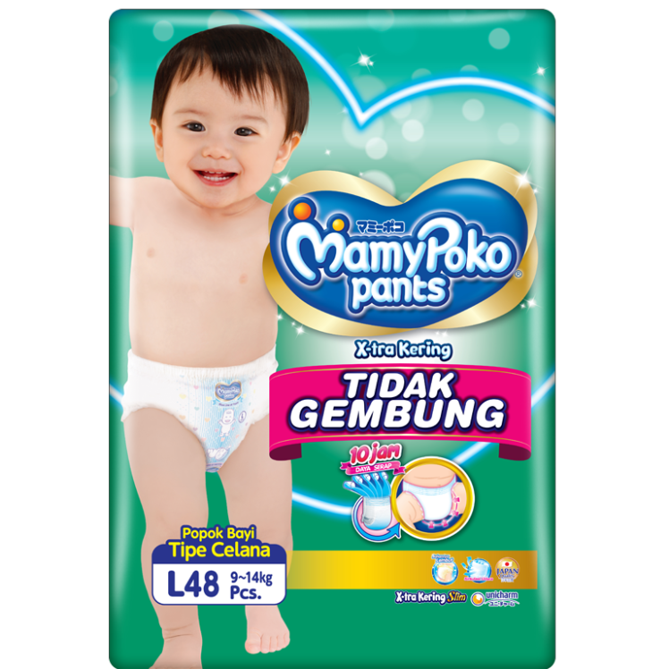 MamyPokoPants X-tra Kering Tidak Gembung Size L